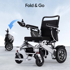 330lb Capacity Intelligent Foldable Electric Wheelchair All Terrain Scooters