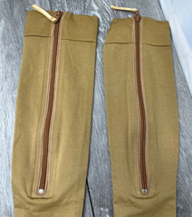 Silver Steps EZ Zip Open Toe Compression Socks 20-30mmHg, Beige Size L