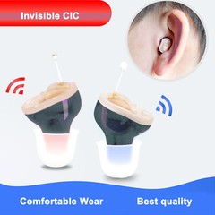 New Hearing Amplifier (CIC) Complete In Canal,Invisible,Super mini,Adjustable,