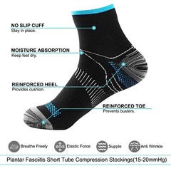 Compression Socks Ankle Support Sleeves Brace Foot Pain Relief Plantar Fasciitis