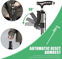Hold 440 Lbs Walking Cane for Men & Women Aluminum Alloy Lightweight Height A…
