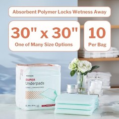 McKesson Super Underpads 30×30 100 Count Moderate Absorbency