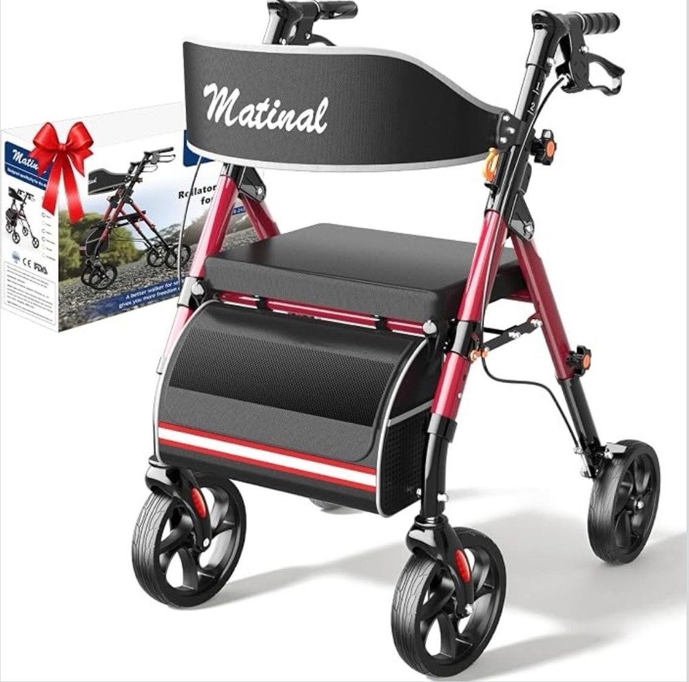 Walkers for Seniors with seat, Rollator Walker with Seat