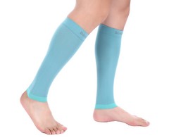 Doc Miller Calf Compression Sleeve 1Pair 20-30mmHg Recovery Varicose Vein TEAL