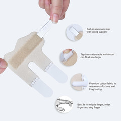 Oval Finger Splint 8 pcs and Trigger Finger Splints 2 pcs for Arthritis,Malle…