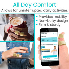 Vive Finger Splint (2 Pack) – Universal Finger Straightener – Broken and Trigger