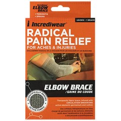 Incrediwear Elbow Brace Support – Sml/Med or Large – Elbow Sleeve Grey NEW NIB
