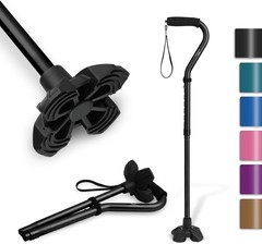 F1 Lightweight Walking Cane for Seniors, Adjustable 31-36 Inches with EVA Handle