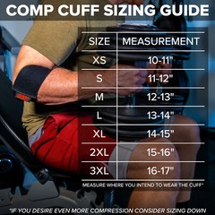 Serious Steel Fitness Compression Cuff | Forearm Compression Sleeve (Single)