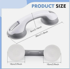 2 Pack Shower Grab Bar 12″ Shower Suction Bar Handle Bathroom Safety Grip Handle