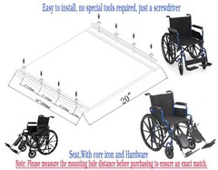 Blue Streak Wheelchair 20 inch seat,Wheelchair Replacement seat,20x16inch,Nyl…