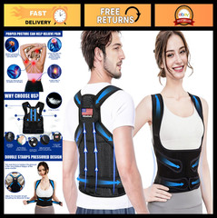 Adjustable Posture Corrector Back Brace for Pain Relief – Lumbar Support, Breath