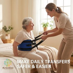 Transfer Sling, Upgraded with Metal Buckle, 6 Reinforced Straps with Hand Gri…
