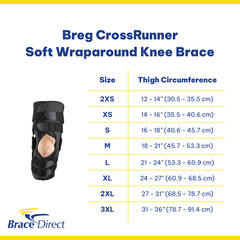 Breg CrossRunner Soft Wraparound Knee Brace L1832/L1833 by Brace Direct