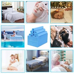Disposable Bed Sheets 100 Pcs 31″ x 71″ Breathable Non Woven 100pcs, Blue
