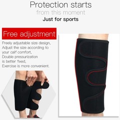 Calf Brace Adjustable Shin Splint Support Leg Compression Muscle Swelling Wrap