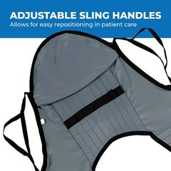 Padded U-Sling with Head Support Safe Lifting Sling for Elderly and Bariatric