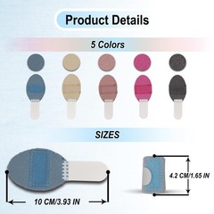 RonJea 5 One Size, 5 PCS (Light blue, Skin, Light pink, Magenta, Dark gray.)
