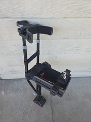 IWALK 2.0 Hands-Free Crutch Adjustable Height Adult Black/Red