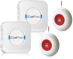 Wireless caregiver pager 2 chimes and 2 call buttons + FREE SHIPPING