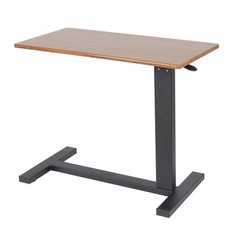 Medical Overbed Bedside Table Adjustable Height with Wheels Hospital & Home Use