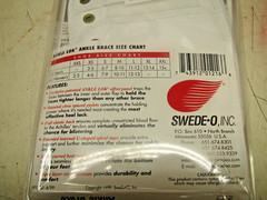 Swede-O Ankle Lok Reinforced Laced Ankle Brace Size XXL FREE SHIPPING