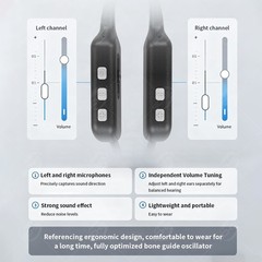 Bone-conduction hearing aids allow for volume adjustment