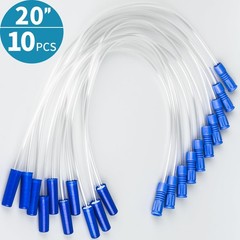 VWJ 10 Pack 20 Inch Leg Bag Extension Tubing – Flexible, Latex-Free Drainage …