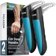 PELEGON Car Door Handle for Elderly (2 Pack) Cane Assist 2 Pack, Black