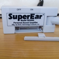 Super Ear SE5000 Personal Sound Amplifier – Sonic Technology – Unit & Headphones