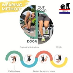 IRUFA Breathable Spacer Fabric Achilles Tendon Ankle Wrap, Pain Relief for Ankle