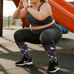 Plus Size Compression Socks for Men and Women Unisex Wide Calf 2XL-4X-Large US