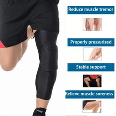 US Compression Sleeves Long Knee Pads Brace Support Protector Basketball Sports