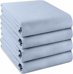 4 Pack Quilted Waterproof Incontinence Pad Underpad 34×52 inches Utopia Bedding