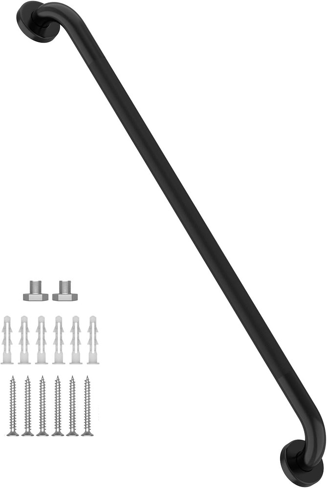 36 Inch Shower Grab Bar Oil Rubbed Black, Munzong Anti Slip Bathroom Grab Bar, K
