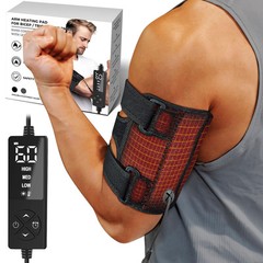 Upper Arm Heating Pad for Bicep Tendonitis Pain Relief, Heated Arm Wrap for B…