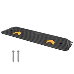 Upgraded Rubber Threshold Ramp 1 Inch Rise 33069LBS Non-Slip for Wheelchair