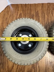 Pair Rear Wheels And Tires for Rascal 240 Good Tread 9×3.50-4
