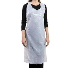 Disposable Plastic Aprons, 27.5 X 46 inches, Waterproof Bibs for Adults 50 pack
