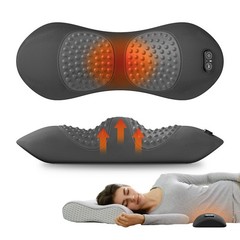 Triple Fusion Back Massager with Heat, Vibration & Air Traction, 3-in-1 Elect…