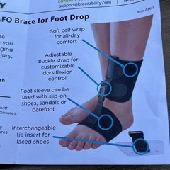 BraceAbility Plantar Fasciitis Night Sock – Size S/ M- # 03A11