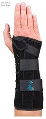 Wrist Support Suede Wrist Lacer BEIGE, LEFT HAND-NEW IN BOX 10″