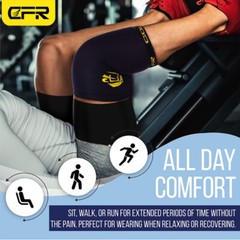 Copper Knee Support Compression Sleeve Brace Sport Joint Pain Relief Arthritis