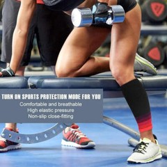 1 Pair Compression Calf Sleeve Basketball Volleyball Men Support Elastic Cycling
