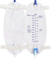 Sterile 1000ml Easy-Tap Urinary Drainage Bags – Set of 3 with Cloth Straps