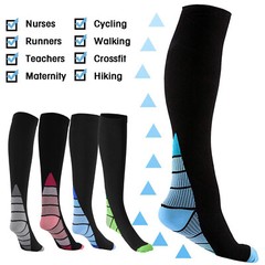 Compression 20-30MMHG Socks Pain Relief Calf Leg Foot Support Stocking Men Women