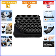 Large Gel Seat Cushion for Office & Home, Breathable, Non-Slip, 18.9×17.7