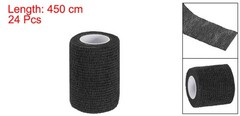 Self Adhesive Bandage Wrap 177″ x 3″, 24 Pcs Wrap Tape, Black