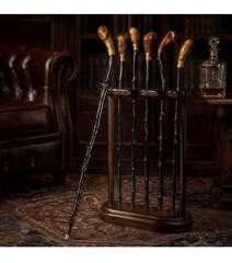 Shillelagh Wooden Irish Walking Stick Cane Handcrafted 100% Blackthorn Wood 36”