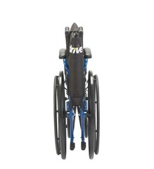 Blue Streak Wheelchair with Flip Back Desk Arms, 18 in. Seat and Swing Away